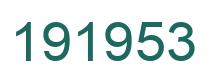 Número 191953 imagen verde