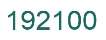 Number 192100 green image