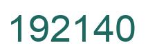 Número 192140 imagen verde