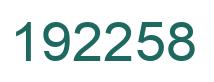 Number 192258 green image