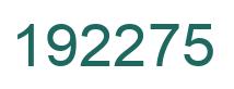 Número 192275 imagen verde
