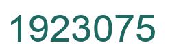 Number 1923075 green image
