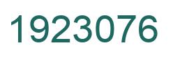 Number 1923076 green image