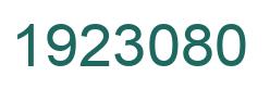Number 1923080 green image