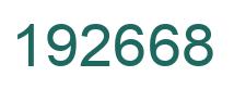 Número 192668 imagen verde