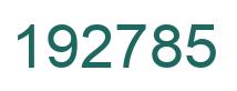 Número 192785 imagen verde
