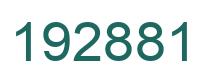 Number 192881 green image