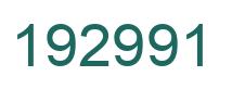 Number 192991 green image