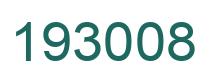 Number 193008 green image