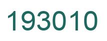 Number 193010 green image