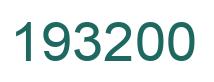 Number 193200 green image