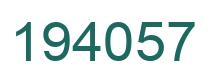 Número 194057 imagen verde