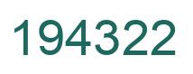 Número 194322 imagen verde