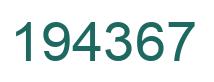 Número 194367 imagen verde