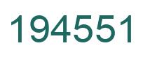 Number 194551 green image