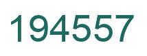 Number 194557 green image