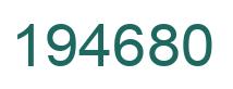 Número 194680 imagen verde