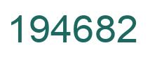 Número 194682 imagen verde
