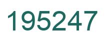 Número 195247 imagen verde