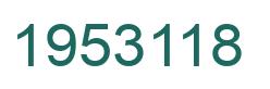 Number 1953118 green image