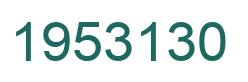 Number 1953130 green image