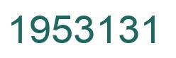 Number 1953131 green image