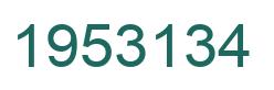 Number 1953134 green image