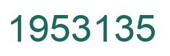 Number 1953135 green image