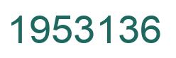 Number 1953136 green image