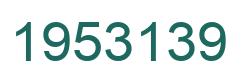 Number 1953139 green image