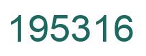Número 195316 imagen verde