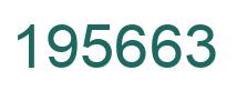 Number 195663 green image
