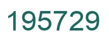 Número 195729 imagen verde