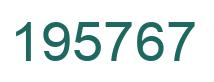 Número 195767 imagen verde