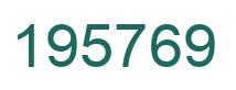 Número 195769 imagen verde