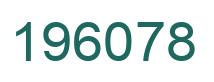 Number 196078 green image