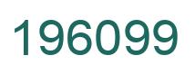 Number 196099 green image