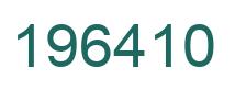 Number 196410 green image