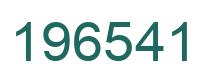 Number 196541 green image