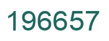 Number 196657 green image