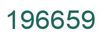 Number 196659 green image