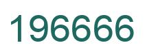 Number 196666 green image