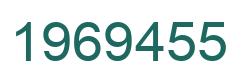 Number 1969455 green image