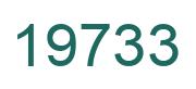 Number 19733 green image