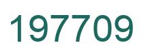 Number 197709 green image