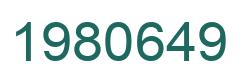 Número 1980649 imagen verde