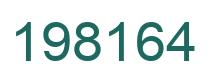Number 198164 green image