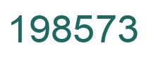 Number 198573 green image