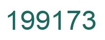 Number 199173 green image