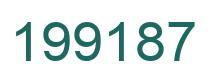 Number 199187 green image